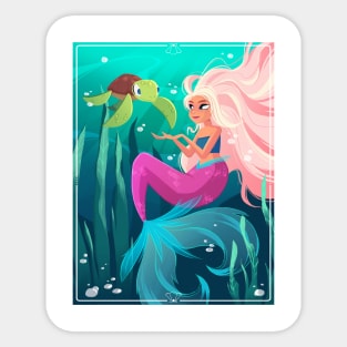 Pinkhaired_Mermaid Sticker